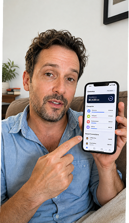 UGC creator recording a SaaS product video